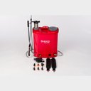 Ver imagem 4 de Pulverizador Costal A Bateria e Manual Bomba 21 Litros Profissional Branco 6 Bicos Cor Vermelho