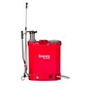 Ver imagem 1 de Pulverizador Costal A Bateria e Manual Bomba 21 Litros Profissional Branco 6 Bicos Cor Vermelho