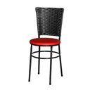 Ver imagem 6 de 6 Cadeiras para Mesa Preta Hawai Preto Cor:vermelho