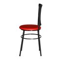 Ver imagem 4 de 6 Cadeiras para Mesa Preta Hawai Preto Cor:vermelho