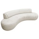 Ver imagem 2 de Divã Recamier Celeste Curvo Sala Estar Luxo 160cm Bouclé