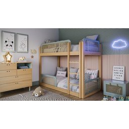 Painel Ripado Laminado 10cm Eva Autocolante Play Azul 10 MT - 6