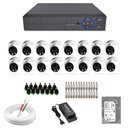 Ver imagem 1 de Kit 16 Câmeras de Segurança Ppa Dome Hd Jetcolor 1080p 2mp Uso Externo + Xvr Ppa + Hd 500 Gb + Acess