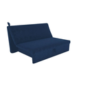 Ver imagem 1 de Sofá Cama Malu (s/ Braços) - Veludo Azul 433