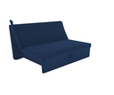 Ver imagem 1 de Sofá Cama Malu (s/ Braços) - Veludo Azul 433