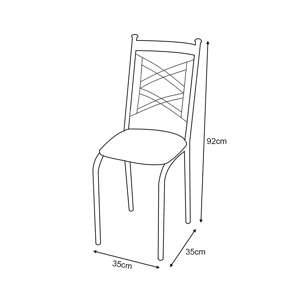 Jogo de Mesa London 1,36m X 0,80m em Mdf e Aço com 6 Cadeiras Estofado Floral Amarilis Amarelo - 6
