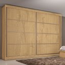 Ver imagem 1 de Guarda Roupa Casal 100% Mdf 2 Portas 6 Gavetas - Sevilha-amêndoa
