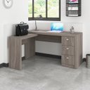 Ver imagem 2 de Escrivaninha Mesa Escritório em L com 3 Gaveta Me4101