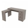Mesa para Escritório em L com 3 Gaveta Me4101  - 4