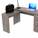 Ver mais imagens de Escrivaninha Mesa Escritório em L com 3 Gaveta Me4101