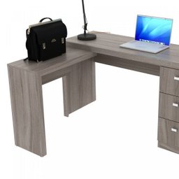 Mesa para Escritório em L com 3 Gaveta Me4101  - 8
