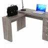 Mesa para Escritório em L com 3 Gaveta Me4101  - 8