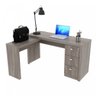 Mesa para Escritório em L com 3 Gaveta Me4101  - 3