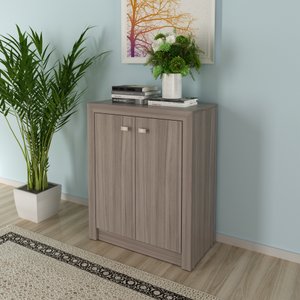 Balcão para Escritório 60cm com 2 Portas e 1 Prateleira ME4103