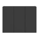 Ver imagem 5 de Gabinete Banheiro 3 Portas Suspenso 90cm Multimóveis MP5029 Preto