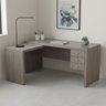 Mesa para Escritório em L com 3 Gavetas Me4106  - 6