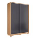 Ver imagem 1 de Guarda Roupa Frizatto com 2 Portas de Correr e 3 Gavetas Freijo/off White/titanium