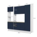 Ver imagem 4 de Cozinha Compacta Celeste Kappesberg 100% Mdf Branco/azul 240cm