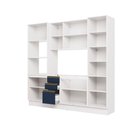 Ver imagem 3 de Cozinha Compacta Celeste Kappesberg 100% Mdf Branco/azul 240cm