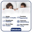 Ver imagem 3 de Colchão Queen Ortobom Airtech 1.5.0 Ortopillow D45 Size 158X198X28 Espuma D45 Pró Aditivada De Alta Performa