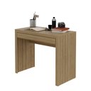 Ver imagem 3 de Escrivaninha Mesa Escritório com ME4107 1 Gaveta 90cm Amêndoa Marrom