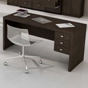 Ver imagem 1 de Mesa para Escritório com Me4113 3 Gavetas 155cm Tecno Mobili Carvalho