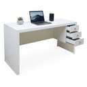 Ver imagem 7 de Escrivaninha Mesa Escritório com Reversível ME4113 3 Gavetas 155cm Branca