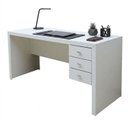 Ver mais imagens de Escrivaninha Mesa Escritório com Reversível ME4113 3 Gavetas 155cm Branca