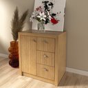 Ver imagem 2 de Balcão para Escritório 68cm com 1 Porta e 3 Gavetas ME4111