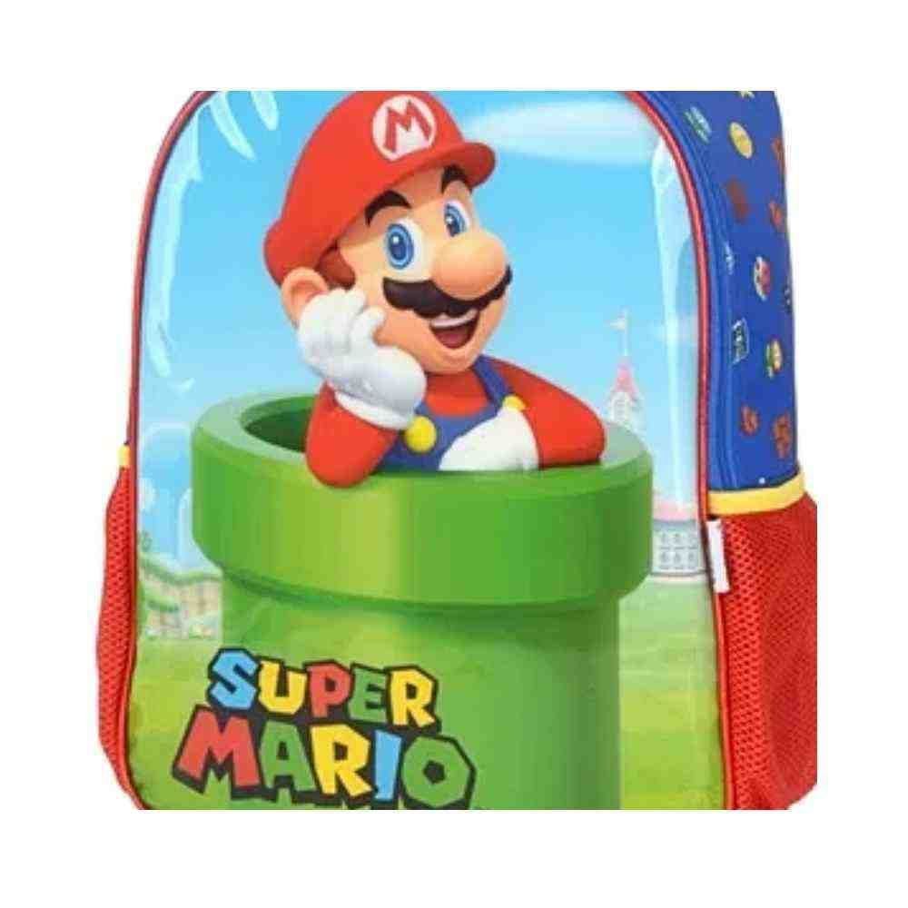 Mochila com Rodas Polo King Super Mario Azul Ic39432mo0200un - 2