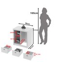 Ver imagem 4 de Balcão para Escritório 68cm com 1 Porta e 3 Gavetas ME4111