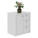 Ver imagem 5 de Balcão para Escritório 68cm com 1 Porta e 3 Gavetas ME4111