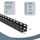 Ver imagem 2 de Eletrocalha Perfurada Tipo U 50x50x3000mm #24 Cor Preta Seb Brasil