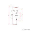 Ver imagem 4 de Fechadura Pado Concept 407 Cromado Canto Redondo 40mm Interna Gorja