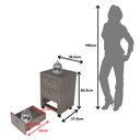 Ver imagem 3 de Gaveteiro 38,5x60,5cm com 3 Gavetas e Rodízio ME4108