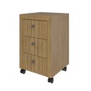 Ver imagem 5 de Gaveteiro 38,5x60,5cm com 3 Gavetas e Rodízio ME4108