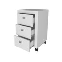 Ver imagem 4 de Gaveteiro 38,5x60,5cm com 3 Gavetas e Rodízio ME4108 Branco