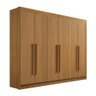 Roupeiro Casal Athos 6 Portas e 7 Gavetas D'Doro Móveis:Cinamomo - 1
