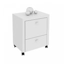 Ver imagem 3 de Gaveteiro 2 Gavetas com 1 Gaveta para Pasta Suspensa ME4112 Branco