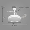 Ver imagem 2 de Plafon Air Basic Led Multicor C/ Ventilador 60w Branco Opus St2915