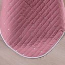 Ver imagem 6 de Kit Cobre Leito Cama Casal Queen Bordado Urbany Hipercal 400 Fios Dupla Face 7 Peças:rose/branco