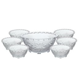 Jogo para Sobremesa de Vidro 7 Peças Folha Dynasty - 1