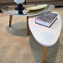 Ver imagem 4 de Conjunto de Mesa de Centro Paris Mirror White