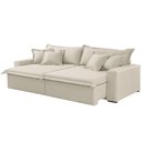 Ver imagem 3 de Sofá Montreal Linho 02 Módulos de 100m B25cm Meu Sofá Online A302 Linho Branco