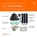Ver imagem 3 de Kit Churrasqueira Gourmet Completa Preta Grill Elevatório Makeer 6 Espetos 1535 g