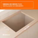 Ver imagem 6 de Kit Churrasqueira Gourmet Completa Preta Grill Elevatório Makeer 6 Espetos 1535 g