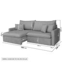 Ver imagem 3 de Sofá Cama Retrátil e Reclinável 260cm Colibri CabeCasa MadeiraOriginals