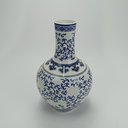 Ver imagem 3 de Vaso Redondo Decorativo Enfeite Bone China Home&co 23x15x15cm Azul