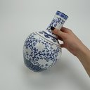 Ver imagem 6 de Vaso Redondo Decorativo Enfeite Bone China Home&co 23x15x15cm Azul