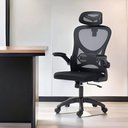 Ver imagem 2 de Cadeira Office Giratória Altura Regulável Sistema Relax Apoio Cabeça Confortável Tela Mesh Preto